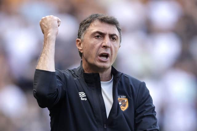 Hull City manager Shota Arveladze during the Sky Bet Championship match at the MKM Stadium  (Picture: Richard Sellers/PA)