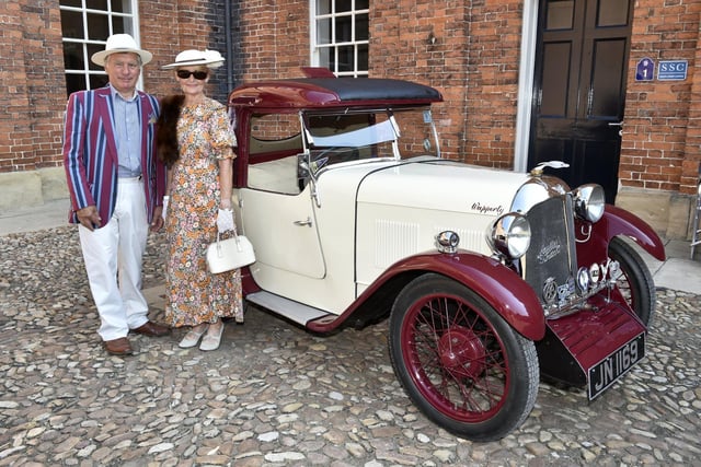 Tony and Elaine Pearson, from Scunthorpe, with their 1931 Austin Swallow