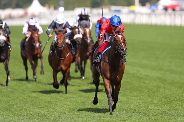 Back in front: Frankie Dettori and Inspiral won the Prix Jacques Marois at Deauville yesterday. Picture: Alex Livesey/Getty Images