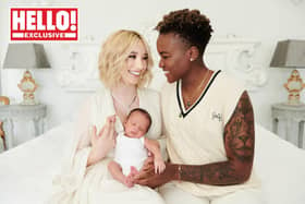 Nicola Adams and Ella Baig have announced the name of their son in this week's Hello! magazine. PA.