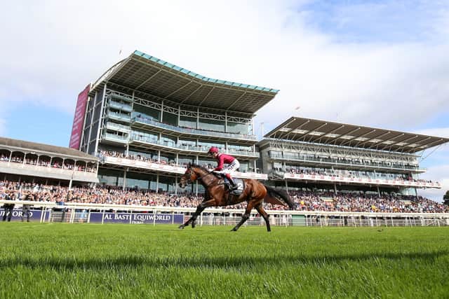 Champion: Mishriff and David Egan win last year's Juddmonte International Stakes at York. Picture: Nigel French/PA Wire.