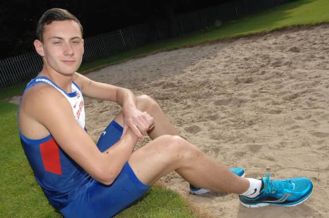 Medal hope: Leeds City AC long jumper Jacob Fincham-Dukes. Picture: Adrian Murray.