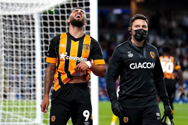 Hull City's Allahyar Sayyadmanesh appears dejected after being substituted due to an injury (Picture: PA)
