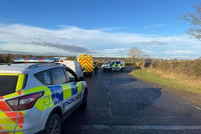 Luke Clarke was in a green Renault Clio which came off the B1222, near Sherburn-in-Elmet, and landed in Bishop Dyke, at around 10.30pm on December 27 last year