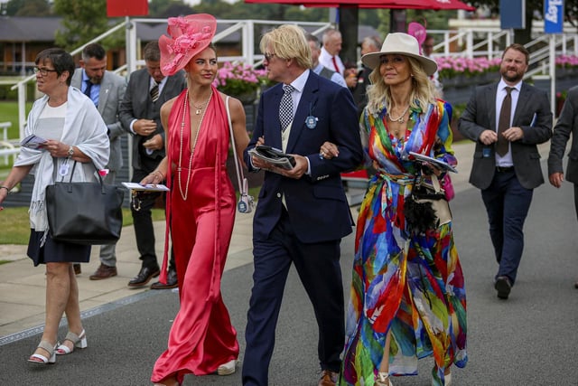 Bright colours were the order of the day in York Racecourse