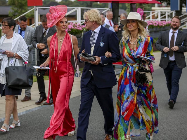 Bright colours were the order of the day in York Racecourse