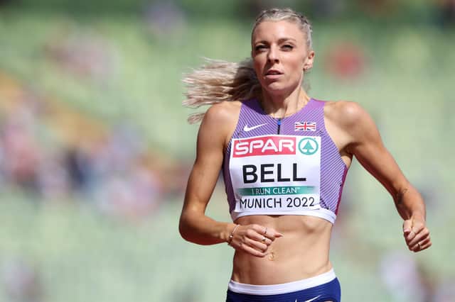 GB's Alexandra Bell competes in the Women's 800m in Munich.  (Photo by Alexander Hassenstein/Getty Images)