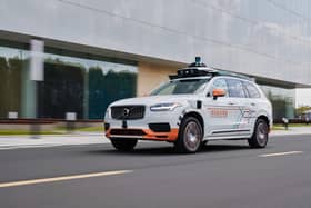 A Volvo self-driving vehicle