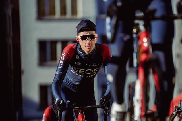 RAPID PROGRESSION: Ben Turner, right, of the Ineos Grenadiers is competing at the Vuelta a Espana - soemething he admits was not on his mind until recently. Picture: Zac Williams/SWpix.com