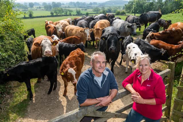 Mark and Lynne Exelby of The Hutts Farm, Grewelthorpe