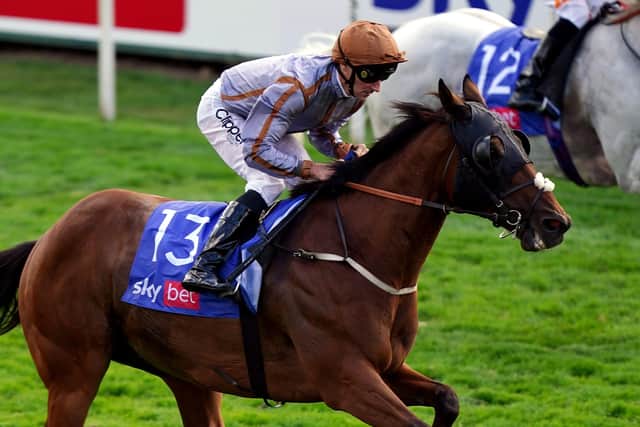 Summerghand ridden by Daniel Tudhope on their way to winning the Sky Bet Constantine Handicap on day four of the Ebor Festival at York  Picture: Mike Egerton/PA