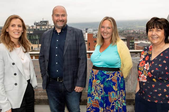 (L to R) Emer Hinphey (Managing Partner of Think People Consulting), Graeme Allan (Chief Executive of AAB), Lisa Thomson (CEO of Purpose HR) and Anne Douglas (Managing Partner of Think People Consulting).