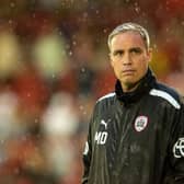 FRUSTRATED: Barnsley FC head coach, Michael Duff bemoaned his team's poor second-half display at home to Wycombe Wanderers Picture: Bruce Rollinson