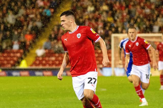 Jack Aitchison is still waiting for his goal as a Barnsley player. Picture: Bruce Rollinson