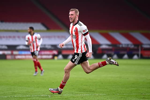 Oli McBurnie scored his last league goal in December 2020. Picture: Laurence Griffiths/Getty Images.