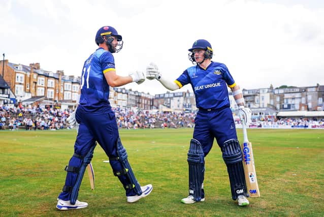 Yorkshire's Will Fraine and Harry Duke have impressed this summer. Picture: Alex Whitehead/SWpix.com