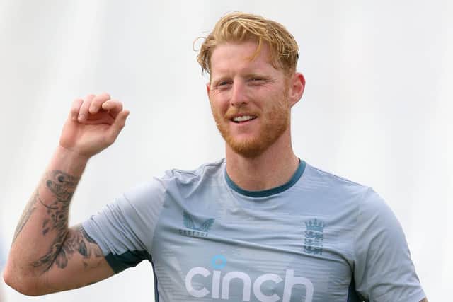 England's Ben Stokes during a nets session at Emirates Old Trafford. Picture: PA.