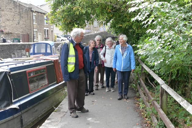 Walkers in Skipton who have supported each other through life's ups and downs