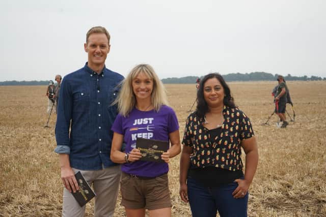 Dan Walker appears on Digging For Treasure on Channel 5 tonight. (Credit: Daisybeck Studios)