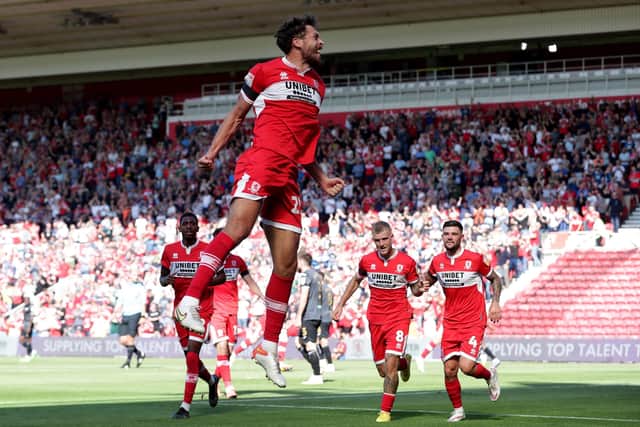 Middlesbrough's Matt Crooks celebrates after he scores against Swansea (Picture: Richard Sellers/PA)