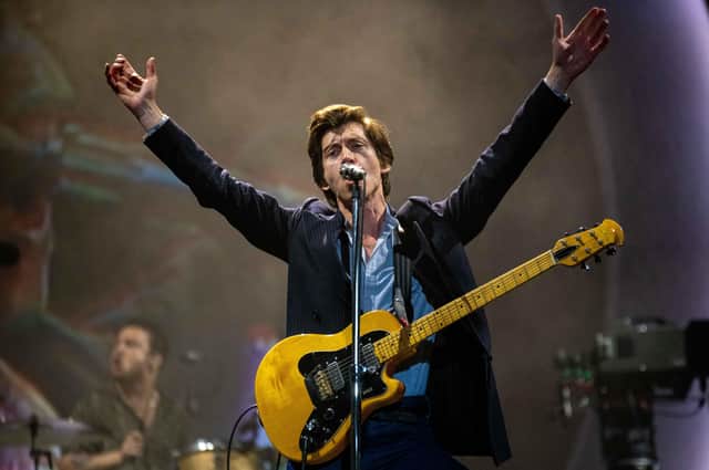 Alex Turner of Arctic Monkeys who headlined Sunday night at Leeds Festival. Picture: Mark Bickerdike Photography