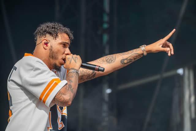 AJ Tracey on stage at Leeds Festival 2022 at Bramham Park. Picture: Mark Bickerdike Photography