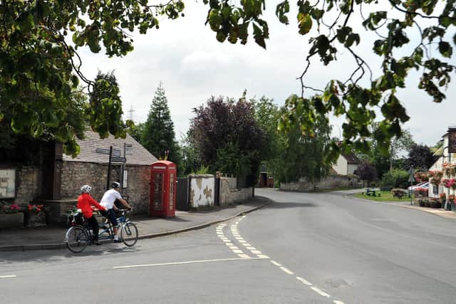Hillam (pictured) and Monk Fryston are to become carbon neutral next year