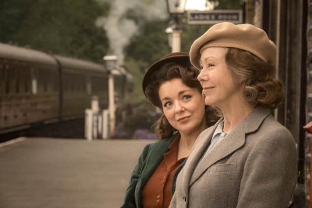 A still taken from the film, The Railway Children Return. Pictured: Sheridan Smith as Annie, Jenny Agutter as Bobbie.
