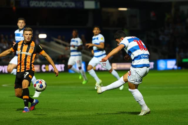 OPENING SALVO: Ilias Chair scores Queens Park Rangers' first goal against Hull City Picture: Andrew Redington/Getty Images