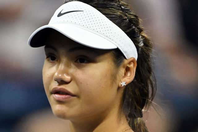 Emma Raducanu: Defending champion was beaten in straight sets in the first round. (Picture: AP)