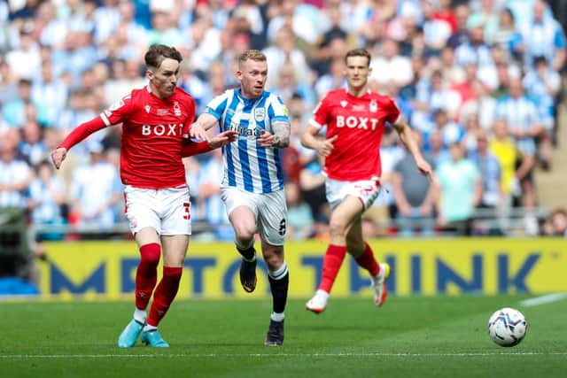 Lewis O'Brien switched from Huddersfield Town for Nottingham Forest. (Photo by William Early/Getty Images)
