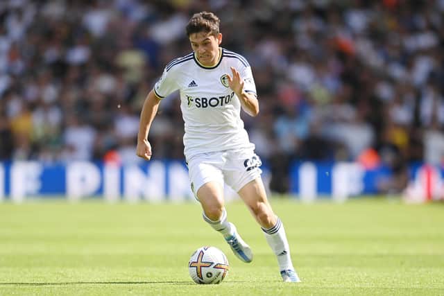 Waiting game: Leeds United forward Dan James was at Fulham last night looking to secure a move as the transfer window closed in England. (Picture: Getty Images)