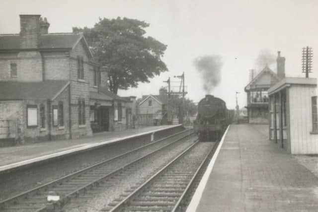 The station in the 1950s, shortly before closure