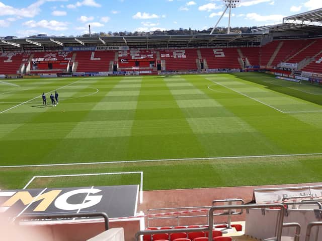 AESSEAL New York Stadium, ahead of Rotherham United's home game with Wycombe.