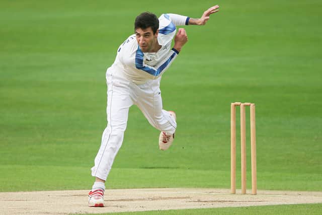 Show of faith: Yorkshire's South African bowler Duanne Olivier. Picture by Alex Whitehead/SWpix.com
