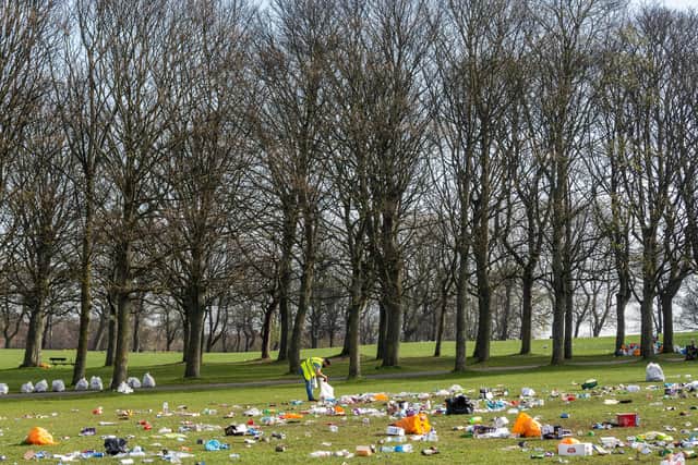 he amount of litter left on Woodhouse Moor after the easing of lockdown continues to prompt much debate.