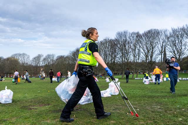 he amount of litter left on Woodhouse Moor after the easing of lockdown continues to prompt much debate.
