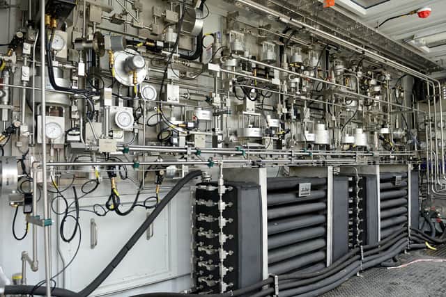 The interior of a North East hydrogen plant.