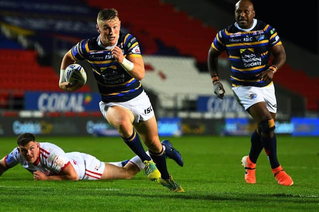 Leeds' Harry Newman, 21, is the youngest player in the England squad. Picture by Jonathan Gawthorpe.