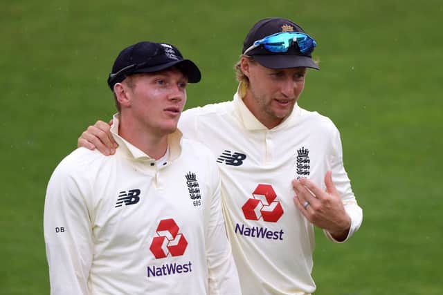 From England to Yorkshire: Joe Root and Dom Bess.