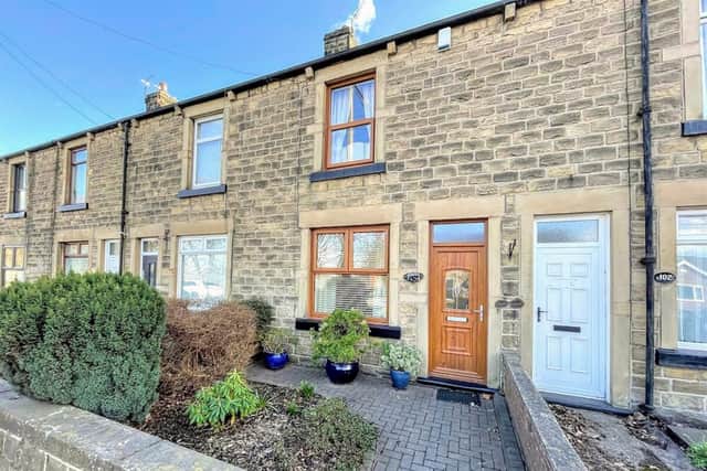 This renovated two-bedroom terraced house in Barugh Green is within walking distance of local pubs and shops, offers over £130,000 through Hunters.