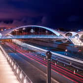 The new bridge over the A63 - called Murdoch's Connection - in Hull