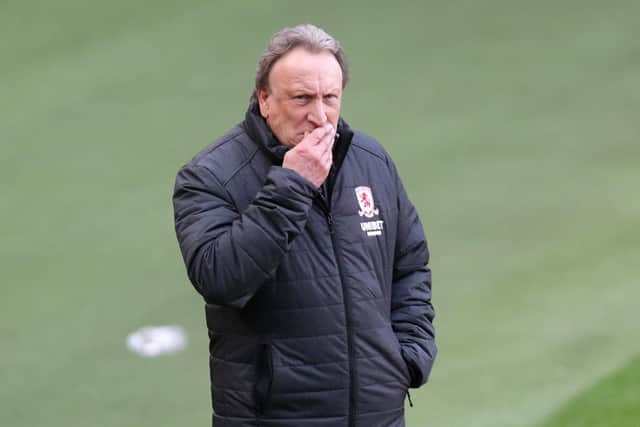 Derby date: Middlesbrough manager Neil Warnock. Picture:  Richard Sellers/PA Wire.