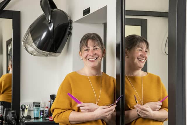Pictured, Tracey Ireland in her salon, The Shearing Shed, in Rillington near Malton.
Hair dressers and salons can open when covid lockdown restrictions are lifted on April 12th. Photo credit: Tony Johnson/JPIMedia