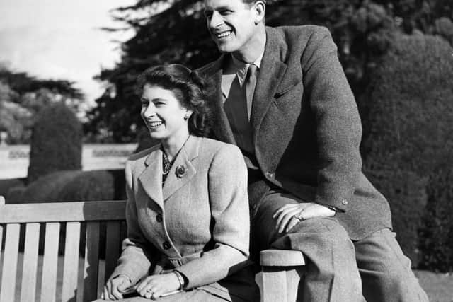 The then Princess of Elizabeth with the Duke of Edinburgh on their honeymoon in 1947.
