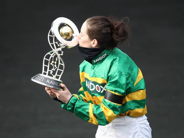 RANDOX GRAND NATIONAL: Rachael Blackmore won the world-famous steeplechase on Minella Times. Picture: Getty Images.