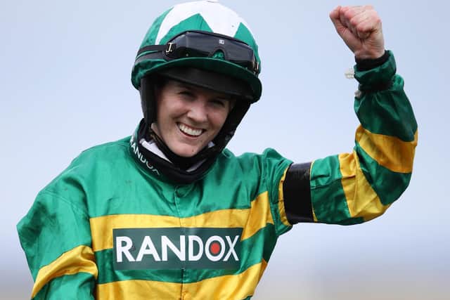 RANDOX GRAND NATIONAL: Rachael Blackmore won the world-famous steeplechase on Minella Times. Picture: Getty Images.