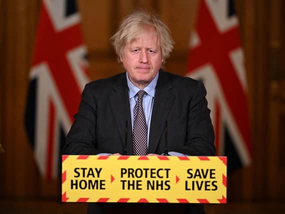 Prime Minister Boris Johnson is pictured at the Press conference in February to announce details of the roadmap out of the current lockdown. The Government has been warned another lockdown would cause catastrophic damage to Yorkshire's economy. (Photo: Getty Images.)