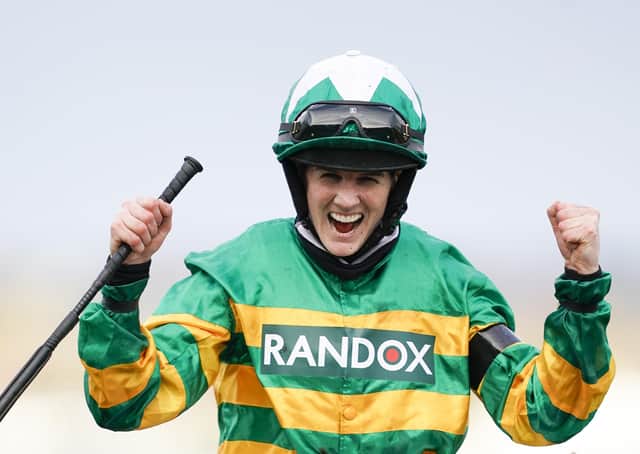 Rachael Blackmore made history by becoming the frst female jockey to win the Randox Grand National.