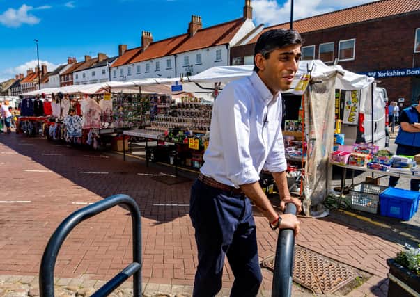 Chancellor Rishi Sunak during a walkabout in Northallerton last June.